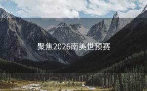 聚焦2026南美世预赛
