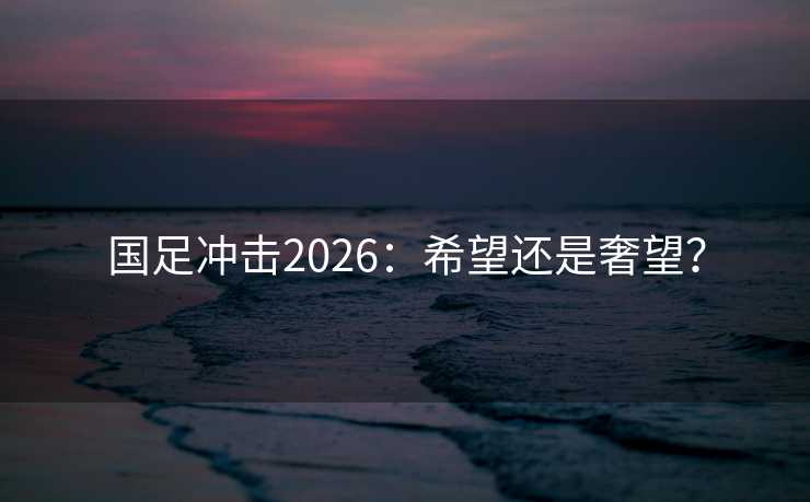 国足冲击2026：希望还是奢望？