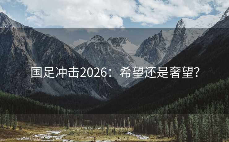 国足冲击2026：希望还是奢望？